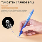 ParKoo Retractable Erasable Gel Pens Clicker, Fine Point, No Need - Image 2