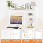 Snughome Desk Shelf, 44.9" Large Desktop Organizer Shelf, Desk Hutch - Image 8
