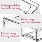 Sgoostood 6 Pack Stackable Organizer Drawers, Transparent Drawer in Home - Image 5