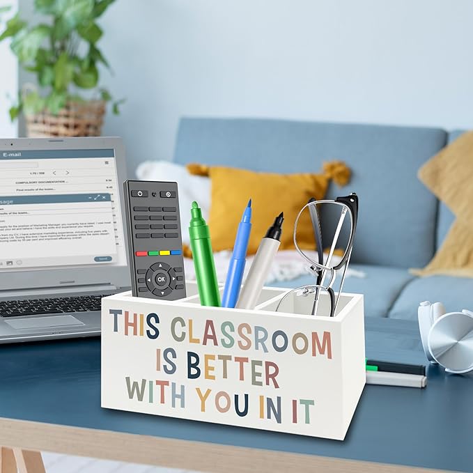 QZQE Boho Classroom Pen Pencil Holder Organizer - Image 3