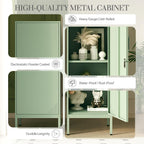 Green Metal Locker Cabinet, 59.1" Lockable Storage Locker for Employees with Adjustable Shelves, Locking File Cabinet Door for Office, School, Gym, Garage