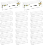 20 Pieces 2.25 Inch Cubicle Name Plate Holders Cubicle Name Tags Clear Cubicle by SMAODSGN