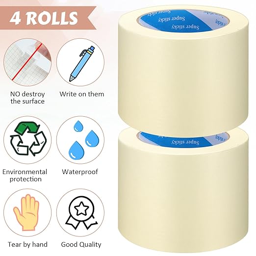 Fainne Masking Tape Bulk General Purpose Masking Painting Tape 55 Yards - Image 3