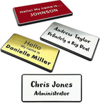 Custom Engraved Name Tag ID Badges Personalized Identification by NEMOCI
