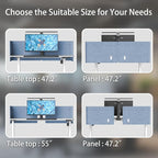 ERGO COLLECT Desk Privacy Panel, 2-in-1 Adjustable Acoustic Desktop Partition - Image 4