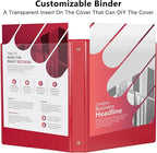 CIXILDTS 1-Inch Round Ring Binder, Standard 3 Ring Binder Fit Letter Size Paper - Image 5