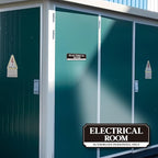 Electrical Room Door Sign for Business，Self-Adhesive Durable Modern Electrical - Image 5