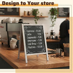 Henoyso 2 Pcs 16" x 10" Small Chalkboard Easel Tabletop Chalkboard Signs Menu - Image 4