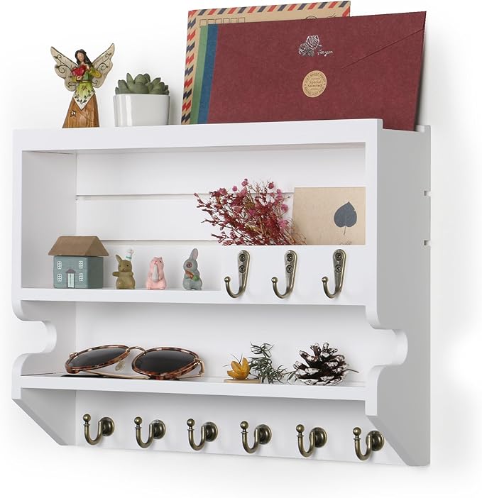 Mutsault Key Holder for Wall, Mail Organizer Wall Mounted by Mutsault