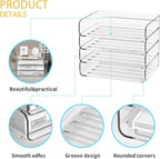 FANXIYQ 4-Tier Acrylic Paper Tray Organizer - Image 3