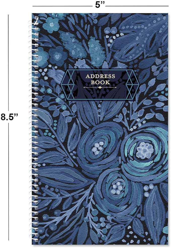 Navy Blossoms Address Book - Image 3