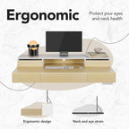 HUANUO Standing Desk with Drawers, 48 Inches Electric Height Adjustable Desk - Image 6
