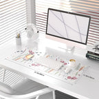 QiyI Large Mouse Pad, Cute Flower Desk Mat - Image 2