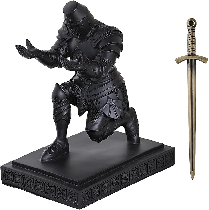 NCQIXIAO Templar Vanguard Soldier Pen Holder Pencil Stand Desk Organizers and - Image 3
