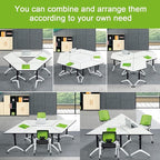 Foldable Conference Room Tables, Flip Top Mobile Training Table, Modern Meeting - Image 8