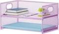 Marbrasse 2 Tier Paper Organizer Letter Tray, Mesh File Organizer by Marbrasse