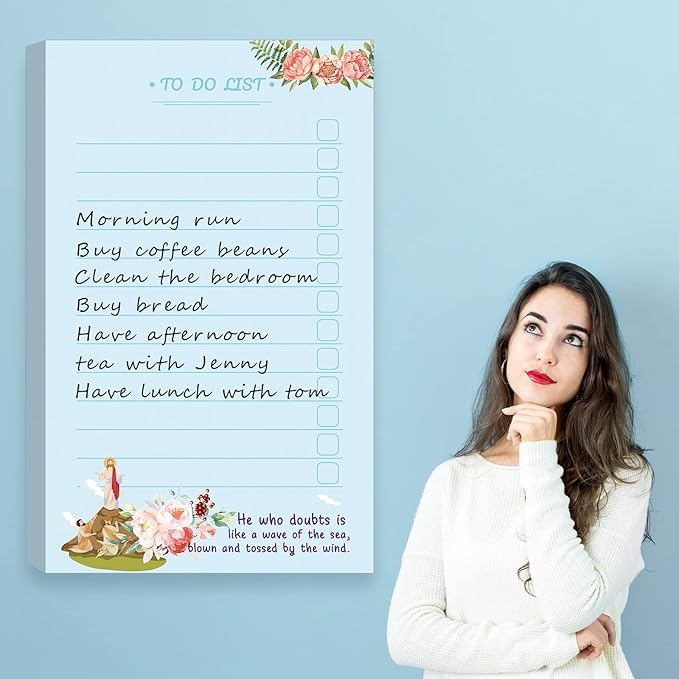 300 Sheets to Do List Notepad Daily Checklist Sticky Notes Cute Undated Memo - Image 4