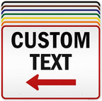 Custom Arrow, Custom Directional Sign, Left Arrow, 36x48 Inches, Reflective by MySignCenter