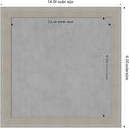 Amanti Art Grey Framed Magnetic Board 14x14 X-Small Vision Board - Image 4