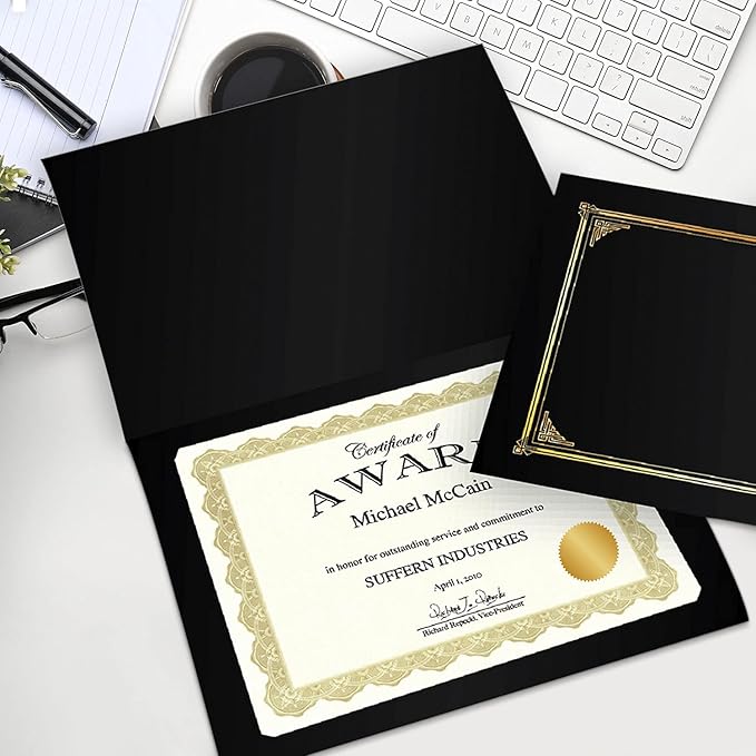 Geographics Optima Gold Blank Award Certificate Paper - Image 2