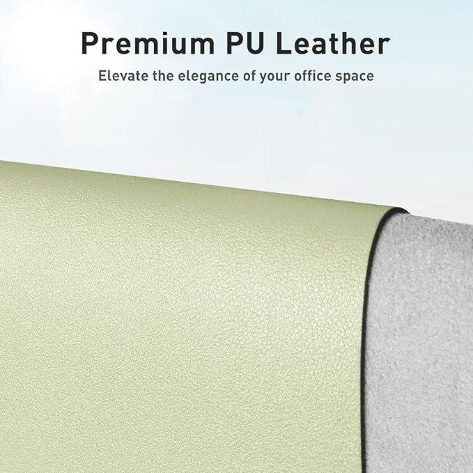Aothia Leather Desk Pad Protector, Large Mouse Pad, Office Desk Mat, Non-Slip - Image 2
