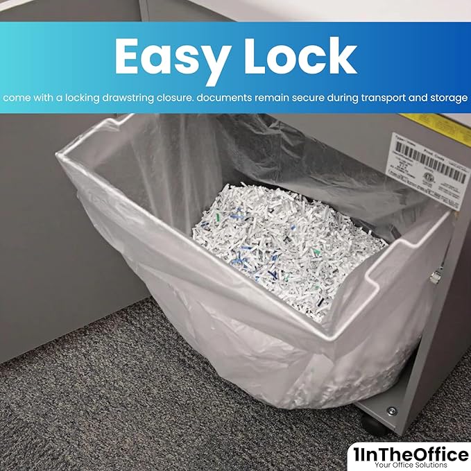 1InTheOffice Shredder Bags 15.8 Gallon, Paper Shredder Waste bags 15.8 Gal. - Image 4