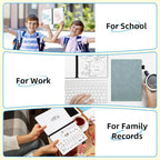 AGM Portable White Board Dry Erase Notebook, 8.4" x 6" Double Sided Folding - Image 8