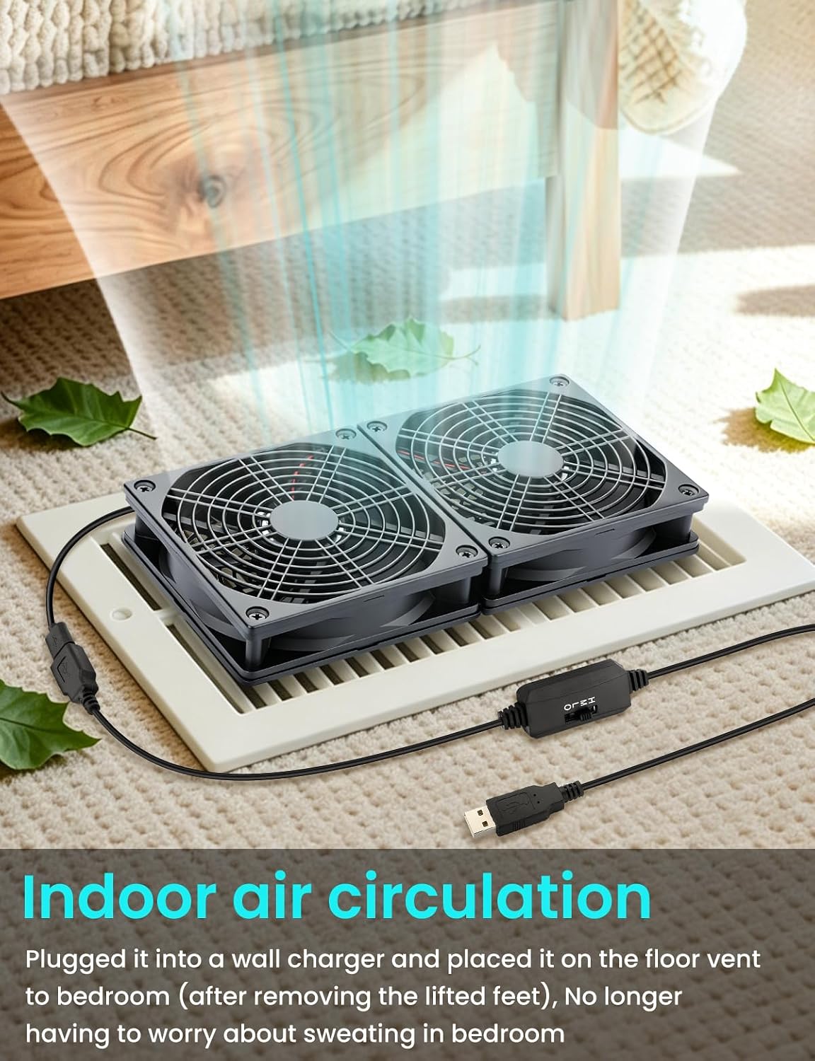 Wathai 240mm Router Cooling Fan for Computer Cooler Small Box 5V USB