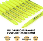 Buecs Highlighters Bulk Pack, Chisel Tip, Fluorescent Yellow, suitable - Image 5