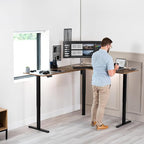 VIVO Electric Corner 75 x 63 inch L-Shaped Standing Desk, Memory Height - Image 2