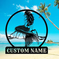Custom Mermaid Metal Sign, Personalized Mermaid Name metal Signs, Mermaid Wall by Unknown