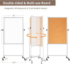 Double Sided Cork Board White Board, 32 x 48 inches Large Cork Board - Image 2