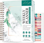 PLANBERRY Large Hourly Schedule Planner Premium – Undated Organizer by PLANBERRY