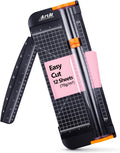 ArtAt A4 Paper Cutter 12 inch Black Paper Trimmer with Sliding Safety Blade | Precision cutting with side ruler for scrapbooks, cardstock, DIY craft, photos, coupon, labels, classroom craft projects