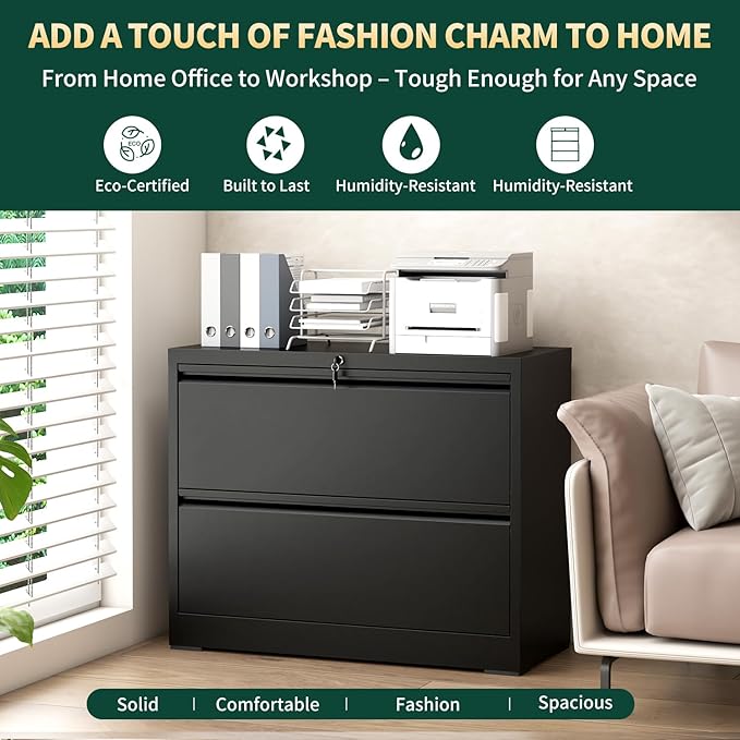 2 Drawer Lateral File Cabinet - Image 7