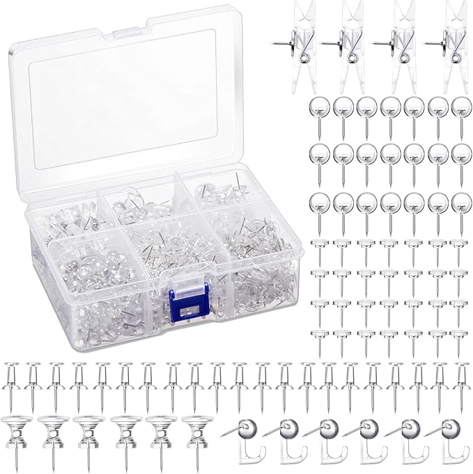 600 Pcs Decorative Push Pins by Sawysine