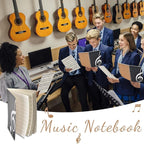 Music Notebook 2 Pack, 100 Sheets/200 Pages Blank Sheet Music Notebook - Image 4