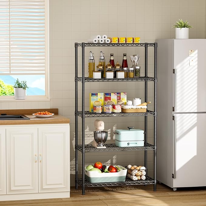 SINGAYE 5 Shelf Adjustable Heavy Duty Storage Shelving Unit 350 lbs per Shelf - Image 6
