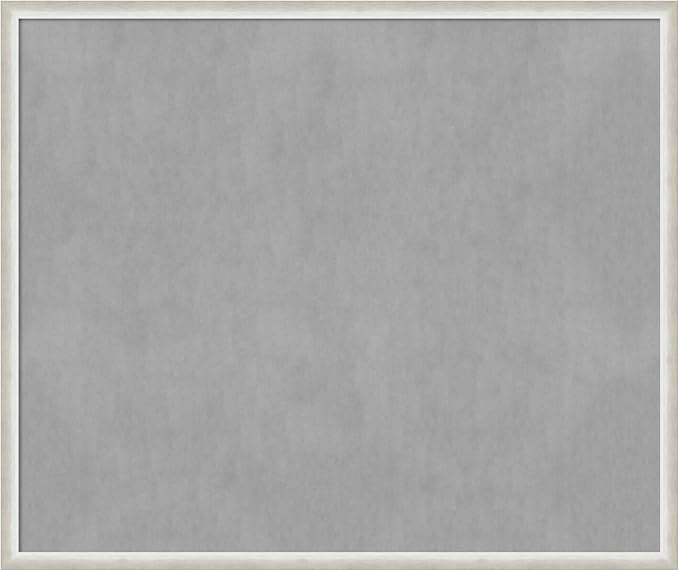 Amanti Art Silver Framed Magnetic Board 42x50 Oversize Vision Board by AmantiArt
