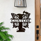 Personalized Custom Letter Name metal Signs, Custom Black Letter Monogram Wall - Image 2