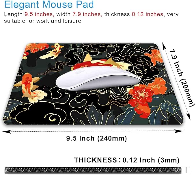 IMAYONDIA Japanese Koi Mouse Pad, Anime Mousepad - Image 2