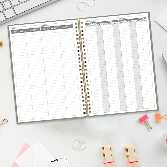 Inventory & Sales Log Book for Small Business – Inventory Ledger Book, - Image 6