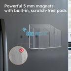AITEE Magnetic Pen Holder for Refrigerator, Holds Markers, Scissors & Notes - Image 4