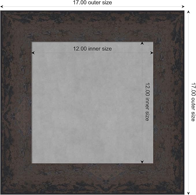 Amanti Art Black Framed Magnetic Board 17x17 X-Small Vision Board - Image 4