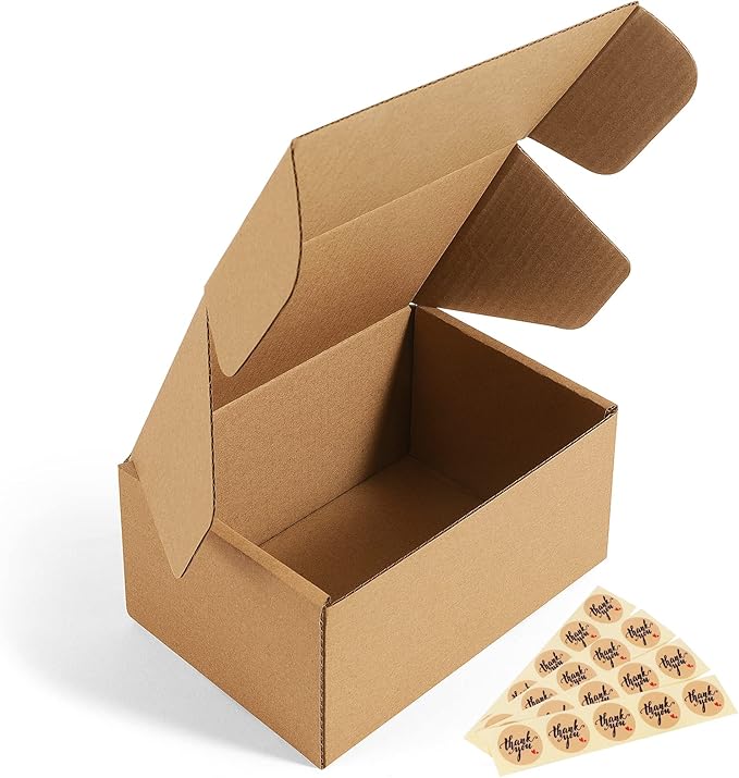 Eupako 6x4x3 Shipping Boxes Small Corrugated Cardboard Box by Eupako