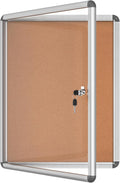 Mifuro 26"x20" Enclosed Bulletin Board, Lockable Weather-Resistant Aluminum by MifuroOfficeProduct