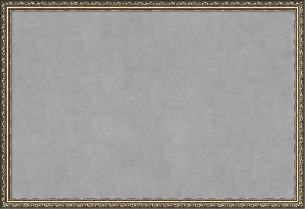 Amanti Art Silver Framed Magnetic Board 26x38 Large Vision Board