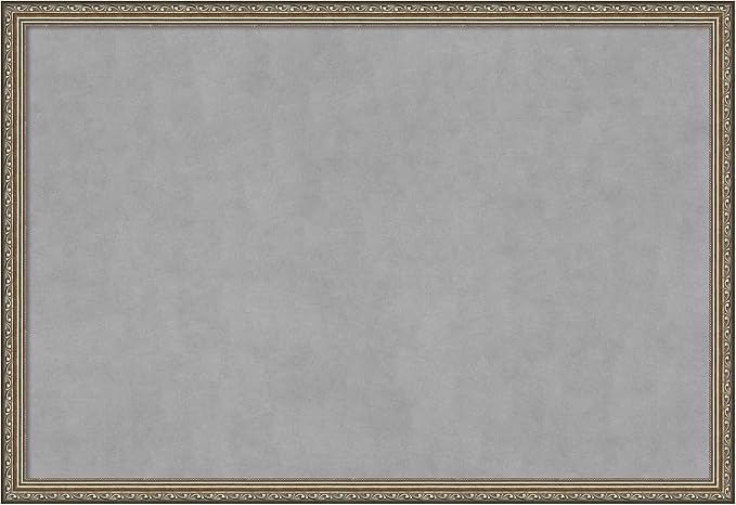Amanti Art Silver Framed Magnetic Board 26x38 Large Vision Board by AmantiArt