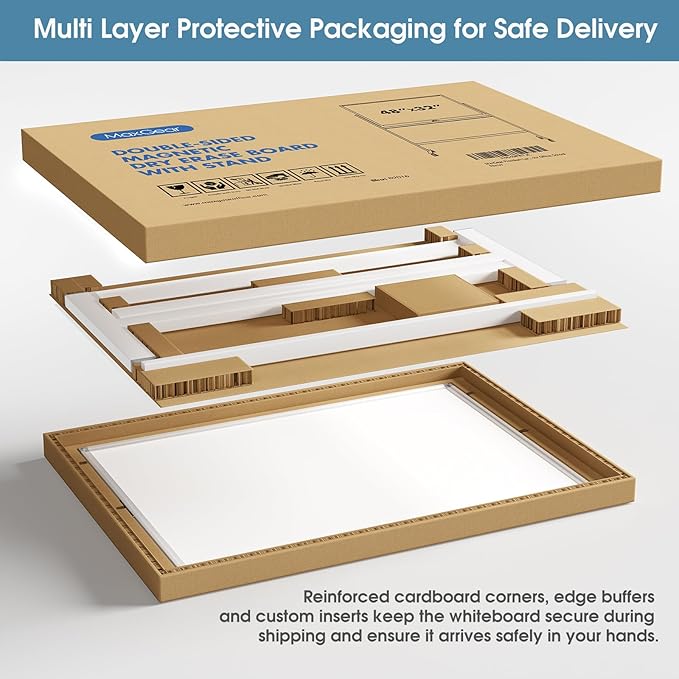 MaxGear Rolling Whiteboard, 48 x 32 Inch Double-Sided Magnetic Dry Erase Board - Image 7