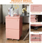 SUXXAN 2 Drawer Mobile File Cabinet - Image 5